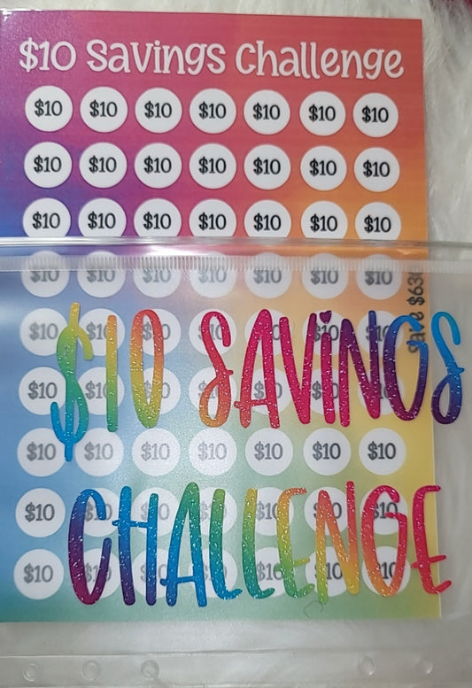 Colors A5 Savings Challenges Savings Challenge